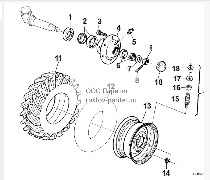 REARS WHEELS WITH HUB 
